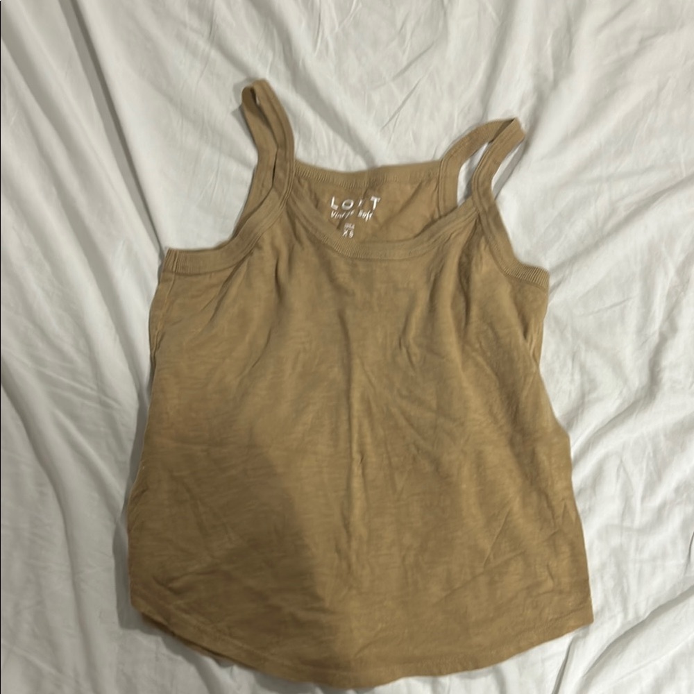 LOFT Women's Tan Tank Top
